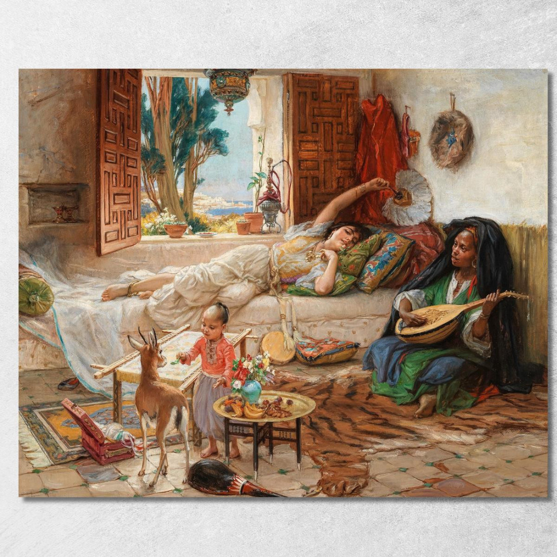 Un Pomeriggio Ad Algeri Frederick Arthur Bridgman fab7 quadro stampato su tela Un Pomeriggio Ad Algeri Frederick Arthur Bridgman fab7 quadro stampato su tela