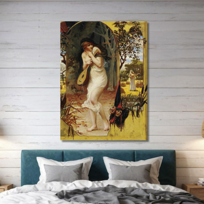 La Cicala Frederick Arthur Bridgman fab32 quadro stampato su tela