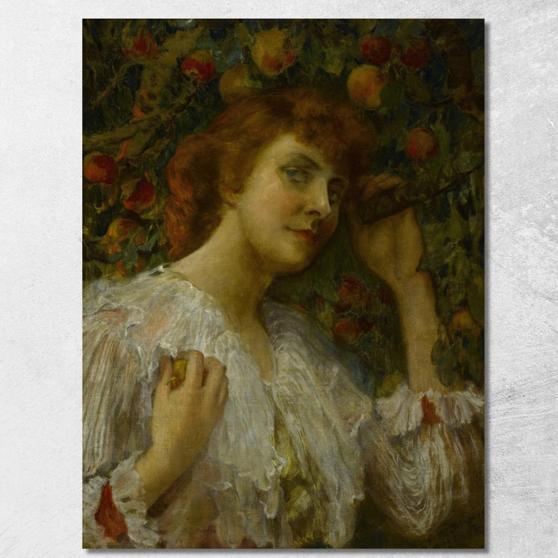 Signora Con Le Pesche Frederick Arthur Bridgman fab34 quadro stampato su tela Signora Con Le Pesche Frederick Arthur Bridgman fab34 quadro stampato su tela