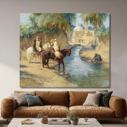 Ritorno Dalla Caccia Frederick Arthur Bridgman fab47 quadro stampato su tela