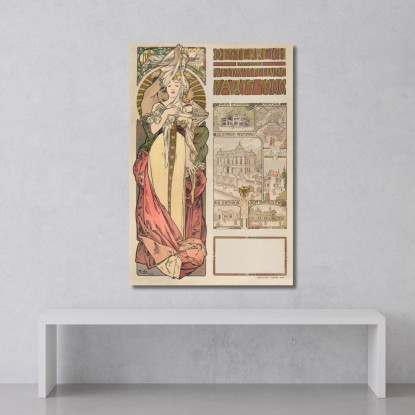 L'Austria All'Esposizione Universale Alphonse Mucha amu18 quadro stampato su tela