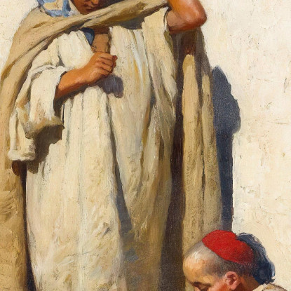 Il Giovane Scriba Frederick Arthur Bridgman fab66 quadro stampato su tela