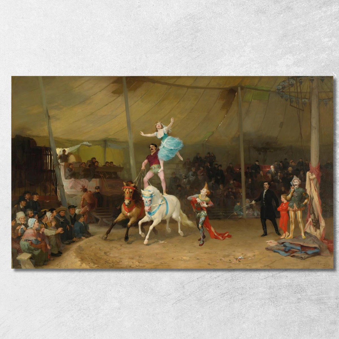 Un Cirque En Province Il Circo Americano In Francia Frederick Arthur Bridgman fab70 quadro stampato su tela Un Cirque En Province Il Circo Americano In Francia Frederick Arthur Bridgman fab70 quadro stampato su tela