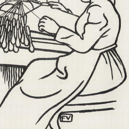Pizzo Félix Vallotton fvl22 quadro stampato su tela