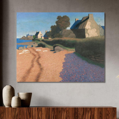 Paesaggio A Loguivy Félix Vallotton fvl26 quadro stampato su tela