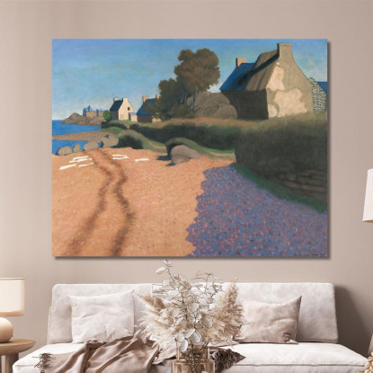 Paesaggio A Loguivy Félix Vallotton fvl26 quadro stampato su tela