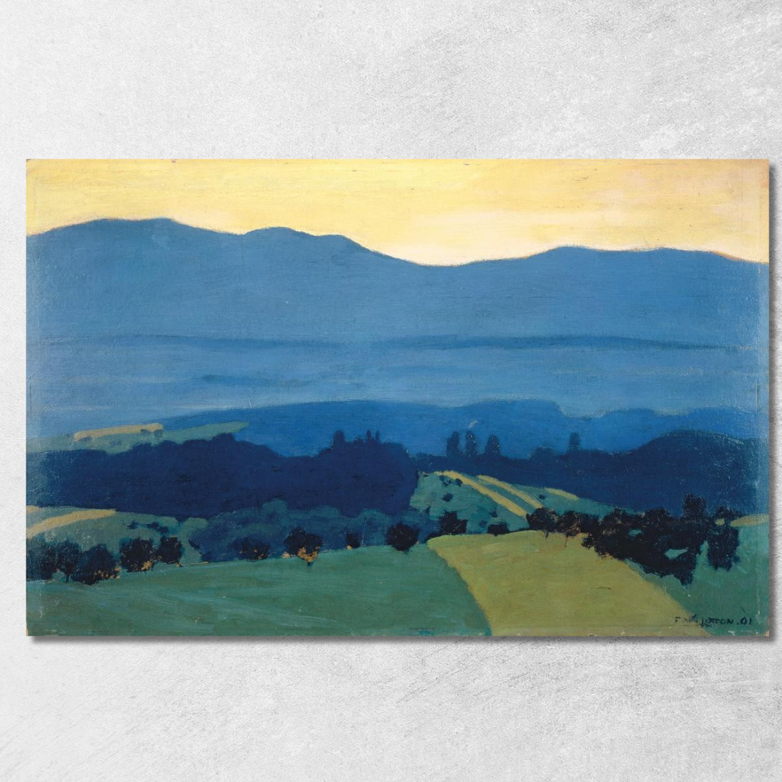 Paesaggio Nel Giura Vicino A Romanel Félix Vallotton fvl27 quadro stampato su tela Paesaggio Nel Giura Vicino A Romanel Félix Vallotton fvl27 quadro stampato su tela