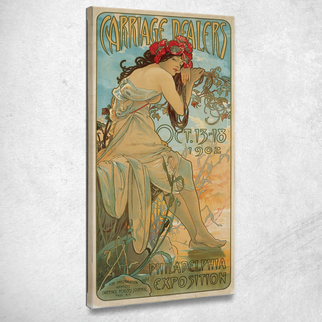 Commercianti Di Carrozze Alphonse Mucha amu26 quadro stampato su tela Commercianti Di Carrozze Alphonse Mucha amu26 quadro stampato su tela