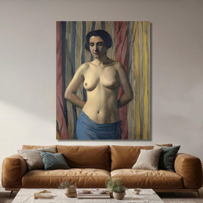 Nudo Con Fascia Blu Félix Vallotton fvl40 quadro stampato su tela