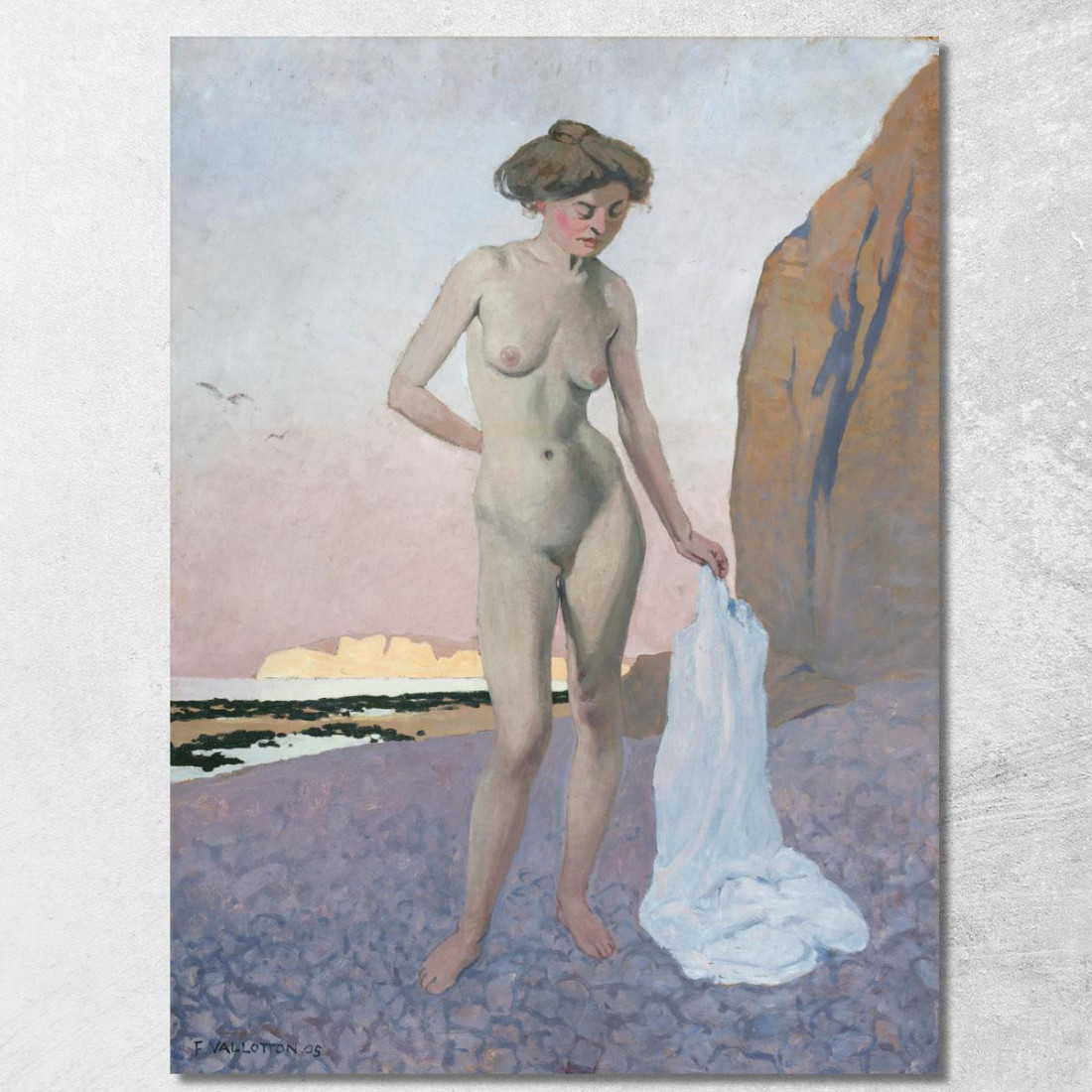 Sulla Spiaggia Félix Vallotton fvl41 quadro stampato su tela Sulla Spiaggia Félix Vallotton fvl41 quadro stampato su tela