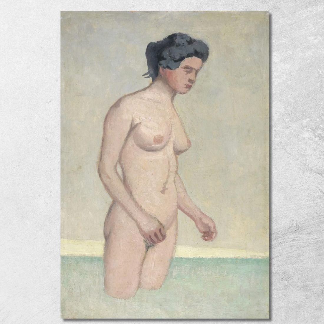 Nuotatore Femminile In Piedi Nel Profilo Félix Vallotton fvl45 quadro stampato su tela Nuotatore Femminile In Piedi Nel Profilo Félix Vallotton fvl45 quadro stampato su tela