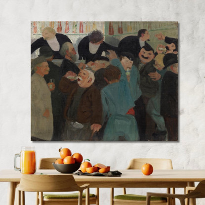 Il Bistrot Félix Vallotton fvl51 quadro stampato su tela