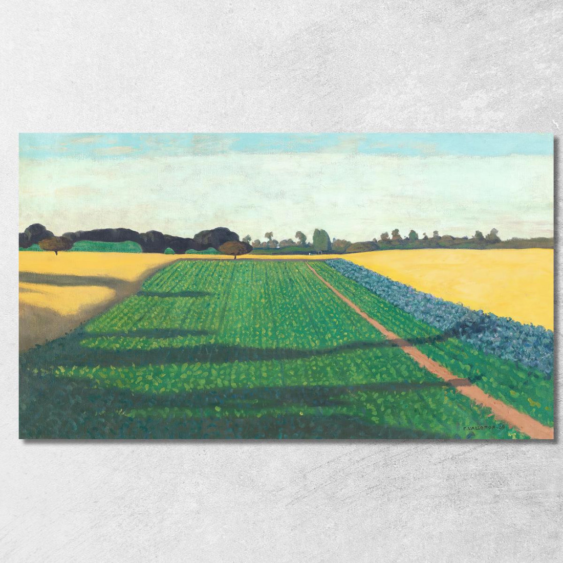 L'Altopiano Dei Campi Della Croce Rossa Félix Vallotton fvl55 quadro stampato su tela L'Altopiano Dei Campi Della Croce Rossa Félix Vallotton fvl55 quadro stampato su tela