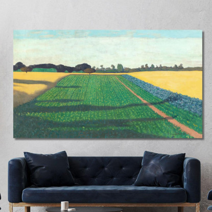 L'Altopiano Dei Campi Della Croce Rossa Félix Vallotton fvl55 quadro stampato su tela