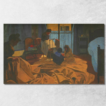 La Stanza Blu Della Lavandaia Félix Vallotton fvl57 quadro stampato su tela