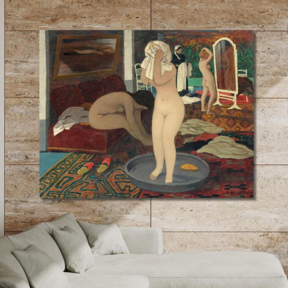 Donne Alla Loro Toilette Félix Vallotton fvl72 quadro stampato su tela