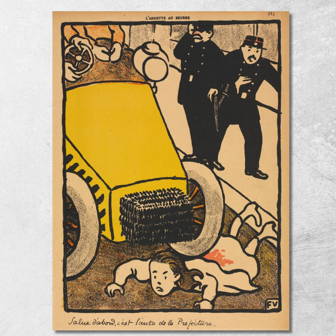 Aiuto Crimini E Punizioni! Prima Il Saluto Félix Vallotton fvl76 quadro stampato su tela Aiuto Crimini E Punizioni! Prima Il Saluto Félix Vallotton fvl76 quadro stampato su tela