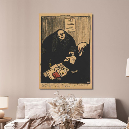 Crimini E Punizioni La Questione Non È Se Félix Vallotton fvl79 quadro stampato su tela