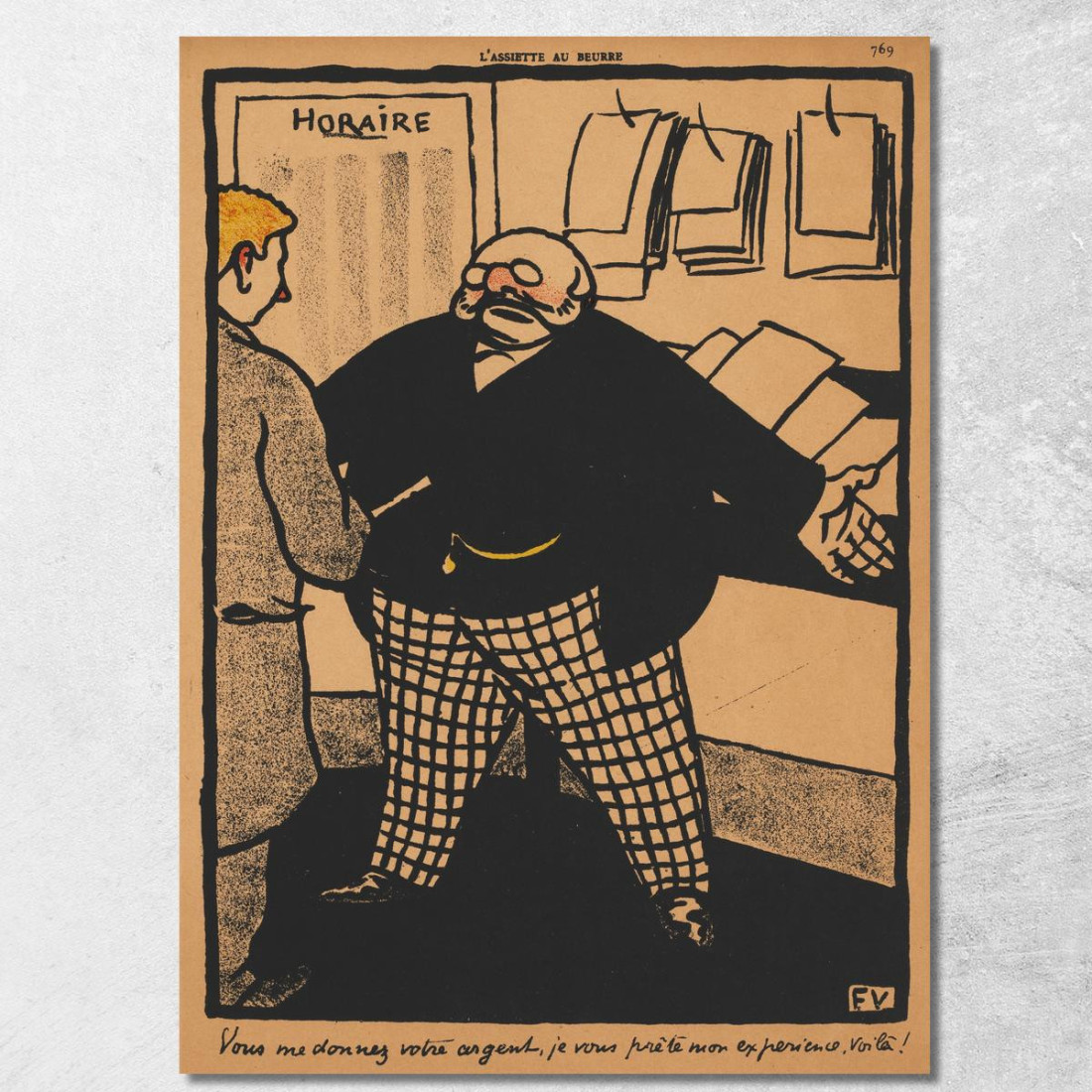 Crimini E Punizioni Dammi I Tuoi Soldi Félix Vallotton fvl81 quadro stampato su tela Crimini E Punizioni Dammi I Tuoi Soldi Félix Vallotton fvl81 quadro stampato su tela