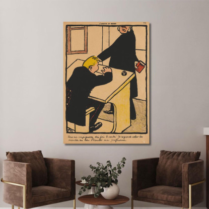 Crimini E Punizioni Dovrai Coniugare Félix Vallotton fvl82 quadro stampato su tela
