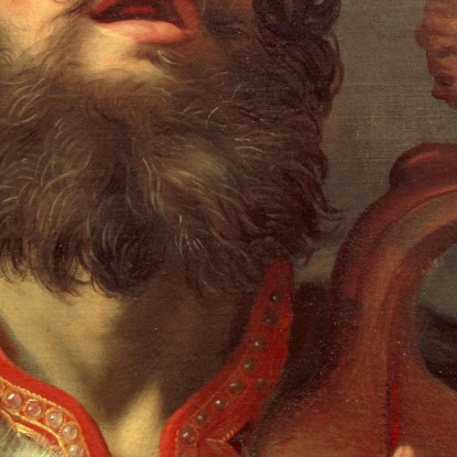 Il Re Davide Che Suona L'Arpa Gerard van Honthorst gvh23 quadro stampato su tela