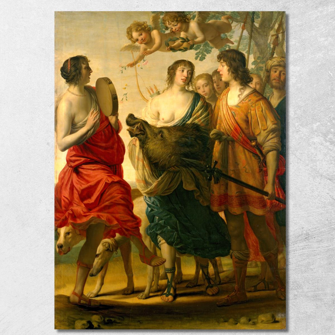 Meleagro E Atalante Gerard van Honthorst gvh26 quadro stampato su tela Meleagro E Atalante Gerard van Honthorst gvh26 quadro stampato su tela