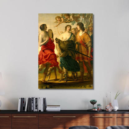 Meleagro E Atalante Gerard van Honthorst gvh26 quadro stampato su tela