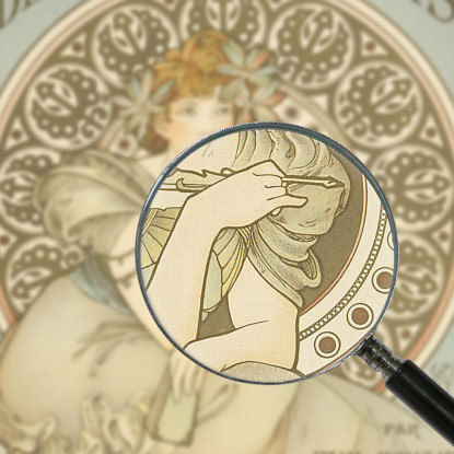 Dizionario Delle Arti Decorative Alphonse Mucha amu35 quadro stampato su tela