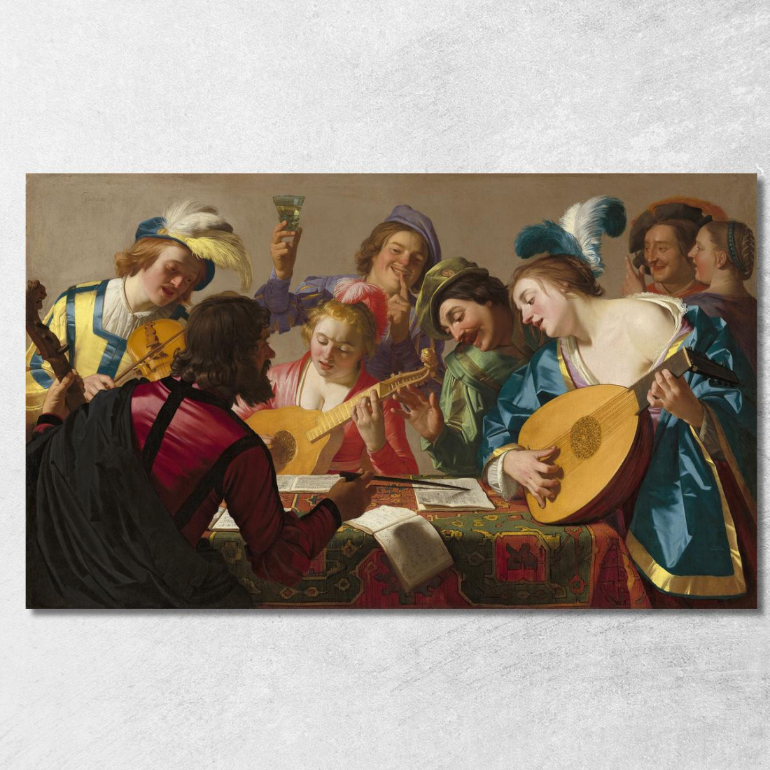 Il Concerto Gerard van Honthorst gvh45 quadro stampato su tela Il Concerto Gerard van Honthorst gvh45 quadro stampato su tela