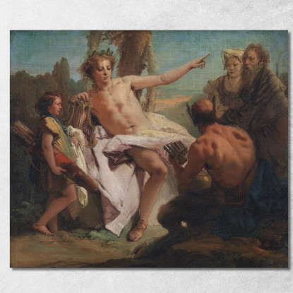 Apollo E Marsia Giovanni Battista Tiepolo gbt10 quadro stampato su tela