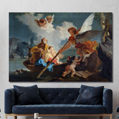 Fuga In Egitto Giovanni Battista Tiepolo gbt19 quadro stampato su tela