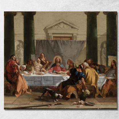 Ultima Cena Giovanni Battista Tiepolo gbt22 quadro stampato su tela