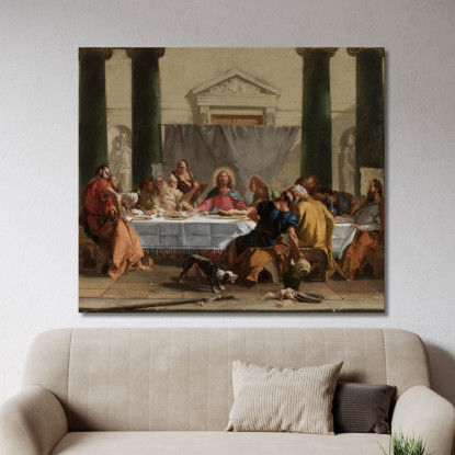 Ultima Cena Giovanni Battista Tiepolo gbt22 quadro stampato su tela