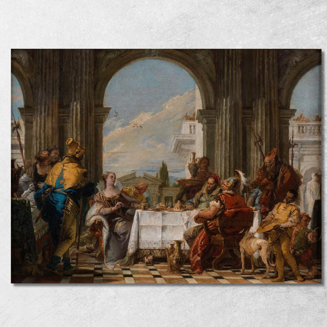 Il Banchetto Di Cleopatra 2 Giovanni Battista Tiepolo gbt36 quadro stampato su tela Il Banchetto Di Cleopatra 2 Giovanni Battista Tiepolo gbt36 quadro stampato su tela