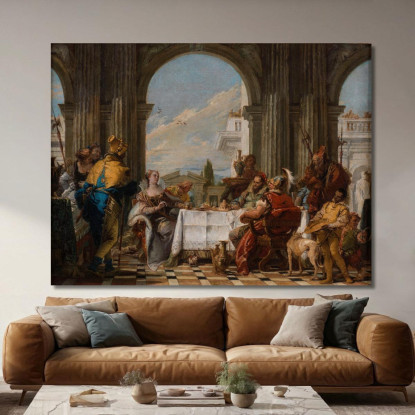 Il Banchetto Di Cleopatra 2 Giovanni Battista Tiepolo gbt36 quadro stampato su tela