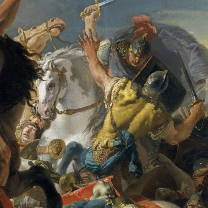 La Battaglia Di Vercellae Giovanni Battista Tiepolo gbt38 quadro stampato su tela