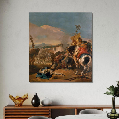 La Cattura Di Cartagine Giovanni Battista Tiepolo gbt39 quadro stampato su tela