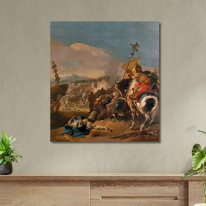 La Cattura Di Cartagine Giovanni Battista Tiepolo gbt39 quadro stampato su tela