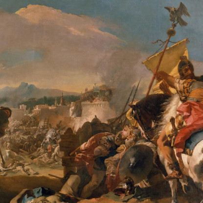 La Cattura Di Cartagine Giovanni Battista Tiepolo gbt39 quadro stampato su tela