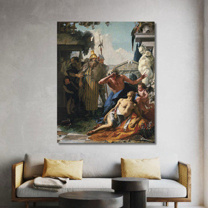 La Morte Di Giacinto Giovanni Battista Tiepolo gbt42 quadro stampato su tela