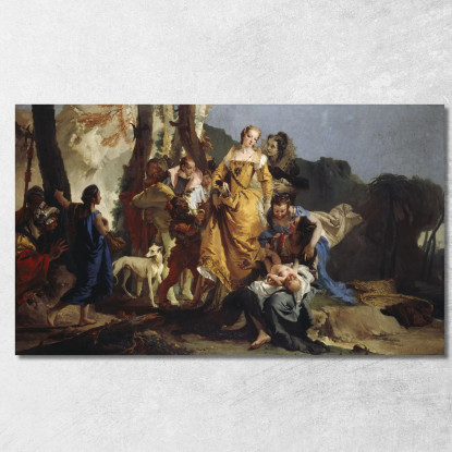 Il Ritrovamento Di Mosè Giovanni Battista Tiepolo gbt43 quadro stampato su tela