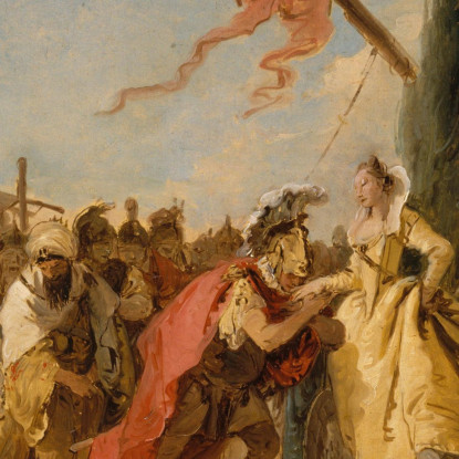 L'Incontro Di Antonio E Cleopatra Giovanni Battista Tiepolo gbt51 quadro stampato su tela