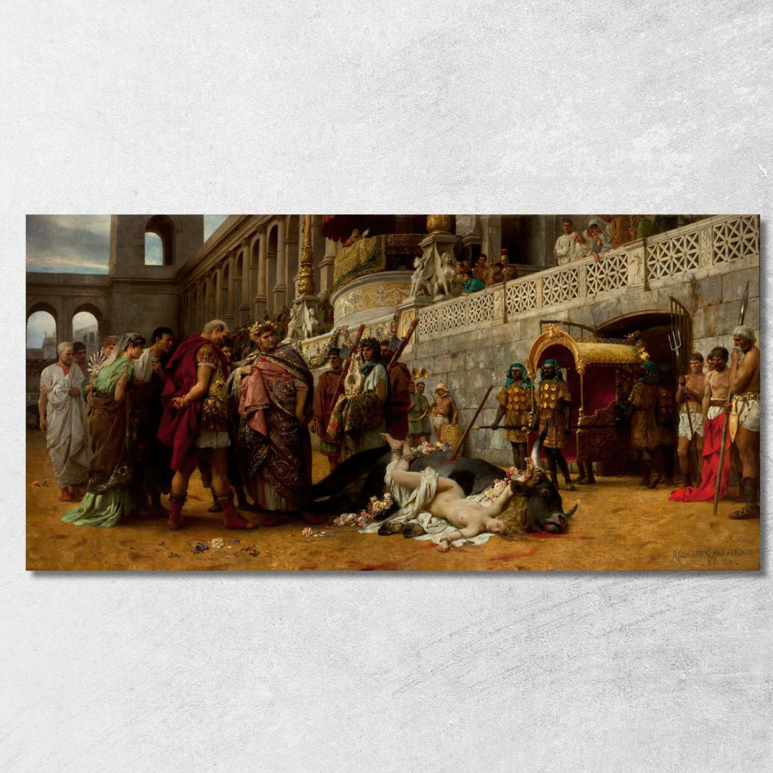 Cristiano Dirce Henryk Siemiradzki hsm9 quadro stampato su tela Cristiano Dirce Henryk Siemiradzki hsm9 quadro stampato su tela
