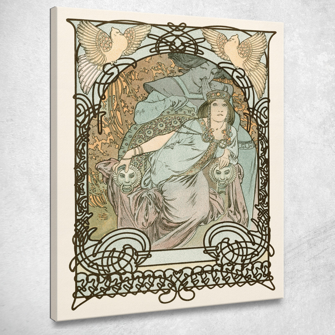 Ilsee Principessa Di Tripoli 1897 Alphonse Mucha amu50 quadro stampato su tela Ilsee Principessa Di Tripoli 1897 Alphonse Mucha amu50 quadro stampato su tela