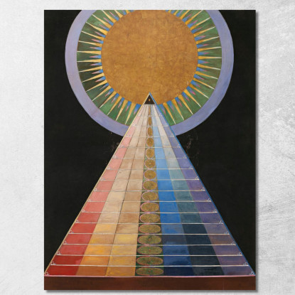 Pala N. 1 Gruppo X Hilma af Klint hak1 quadro stampato su tela