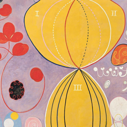 Gruppo Iv N. 7 Le Dieci Più Grandi Età Adulte Hilma af Klint hak9 quadro stampato su tela