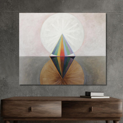 Gruppo Ixsuw N. 12 Il Cigno N. 12 Hilma af Klint hak11 quadro stampato su tela
