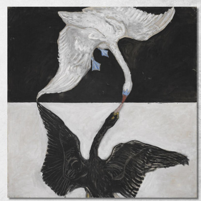 Gruppo Ixsuw Il Cigno N. 1 Hilma af Klint hak14 quadro stampato su tela