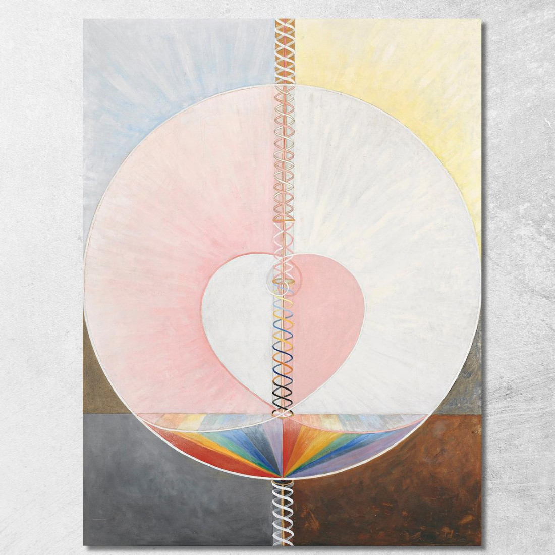 Gruppo Ixuw N. 25 La Colomba N. 1 Hilma af Klint hak15 quadro stampato su tela Gruppo Ixuw N. 25 La Colomba N. 1 Hilma af Klint hak15 quadro stampato su tela