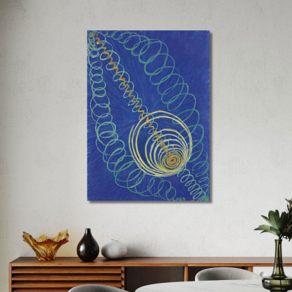 Caos Primordiale N. 16 La Serie Wu-Rosen. Gruppo 1 Hilma af Klint hak19 quadro stampato su tela